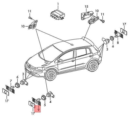 Supporto sensore originale - , vw